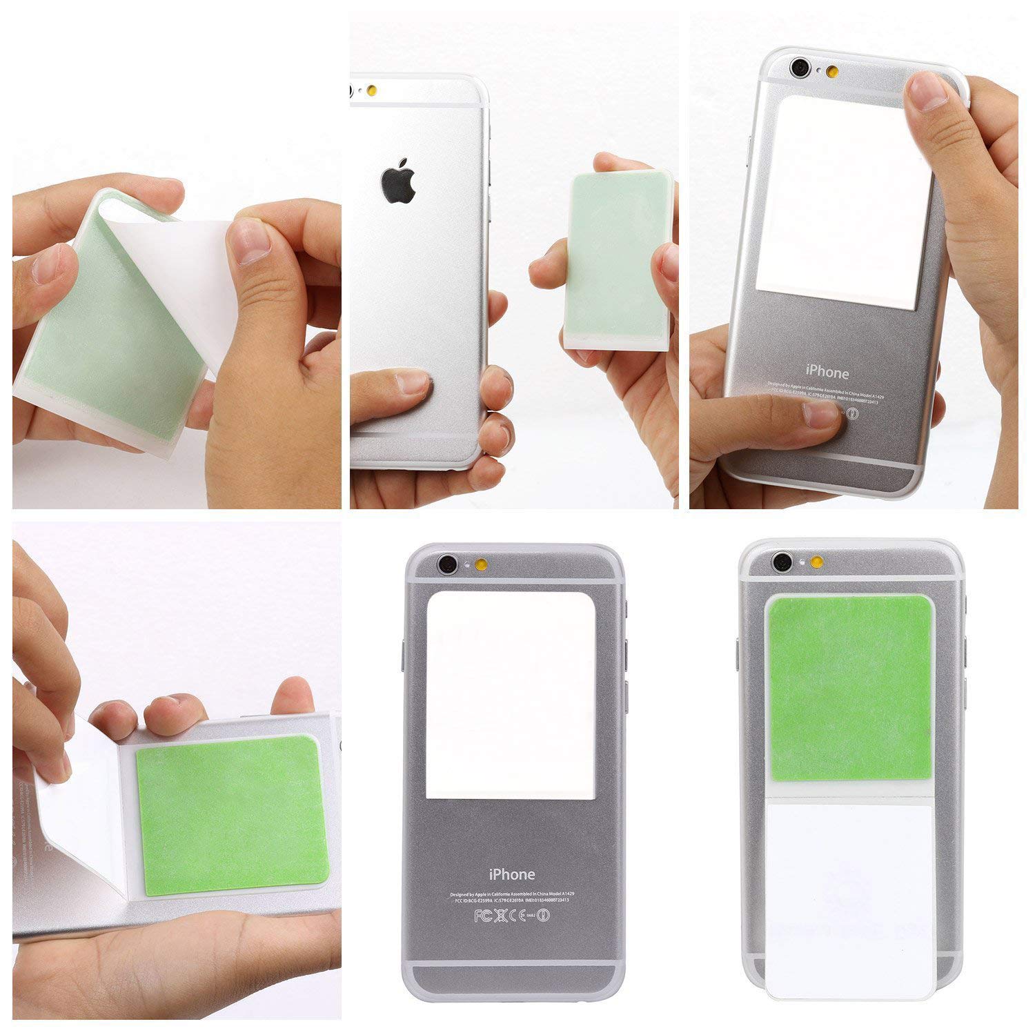 Nano Suction Phone Holder   Stick Your Device To Any Flat   3 Packs (Black+White+Pink)